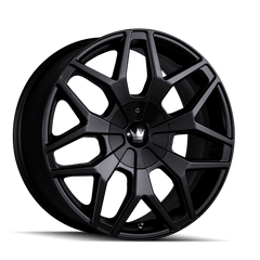 22x9.5 MAZZI PROFILE 5x115 5x5.5 Offset (18) Center Bore (87) Style #367 | 367 - 22988MB - Black Patch Performance - MAZZ36722988MB