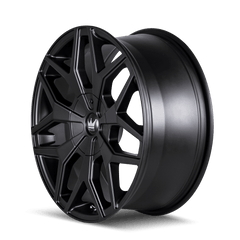 20x8.5 MAZZI PROFILE 5x110 5x115 Offset (35) Center Bore (72.62) Style #367 | 367 - 2811MB - Black Patch Performance - MAZZ3672811MB