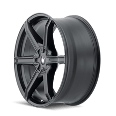 24x9.5 MAZZI STILTS 6x135 6x5.5 Offset (30) Center Bore (106) Style 371 | 371-24937MB - Black Patch Performance - MAZZ37124937MB