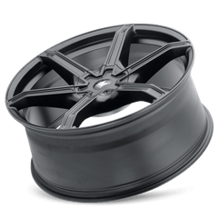 24x9.5 MAZZI STILTS 6x135 6x5.5 Offset (30) Center Bore (106) Style 371 | 371-24937MB - Black Patch Performance - MAZZ37124937MB