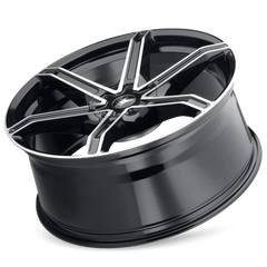 20x8.5 MAZZI STILTS 5x115 5x120 Offset (18) Center Bore (74.1) Style #371 | 371 - 2818B - Black Patch Performance - MAZZ3712818B