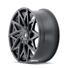 20x8.5 MAZZI BIG EASY 5x110 5x115 Offset (35) Center Bore (72.6) Style #372 | 372 - 2811MB - Black Patch Performance - MAZZ3722811MB