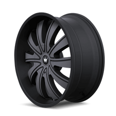 22x9.5 MAZZI ROLLA 5x115 5x5.5 Offset (18) Center Bore (87) Style #374 | 374 - 22988TM - Black Patch Performance - MAZZ37422988TM