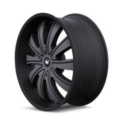 24x9.5 MAZZI ROLLA 6x135 6x5.5 Offset (30) Center Bore (106) Style 374 | 374-24937TM - Black Patch Performance - MAZZ37424937TM
