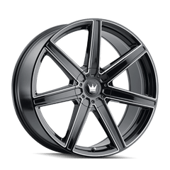 22x8.5 MAZZI LAGUNA 5x112 5x120 Offset (38) Center Bore (74.1) Style #376 | 376 - 22809B - Black Patch Performance - MAZZ37622809B