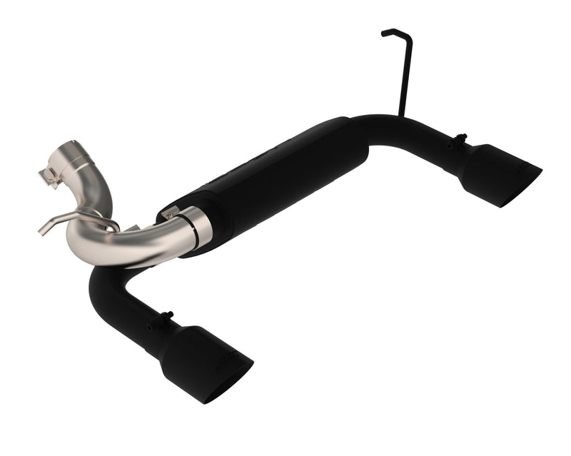 MBRP Exhaust 2 1/2in. Axle Back; Dual Rear Exit; BLK - Exhaust from Black Patch Performance