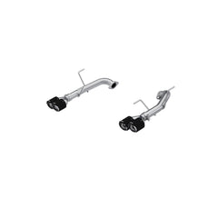 MBRP Exhaust 2.5in. Axle-Back; Dual Split Rear; T304; Quad CF Tip - Exhaust from Black Patch Performance