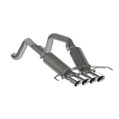 MBRP Exhaust 3in. Dual Muffler Axle Back; with Quad 4in. Dual Wall Tips; T304 - Exhaust from Black Patch Performance