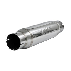 MBRP Exhaust R1013 Resonator; 3in. Inlet; Outlet;16in. body; 20in. overall; T304 - Black Patch Performance - MBRPR1013