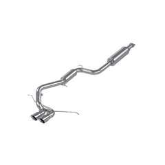 MBRP Exhaust 3in. Cat Back; Dual Center Outlet; T304 - Black Patch Performance - MBRPS4200304