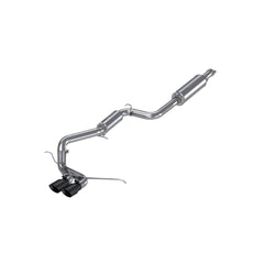 MBRP Exhaust 3in. Cat Back; Dual Center Outlet; T409 - Black Patch Performance - MBRPS4200409BT