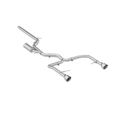 MBRP Exhaust 3in. Cat Back; 2.5in Dual Split Rear; T304 - Black Patch Performance - MBRPS4615304