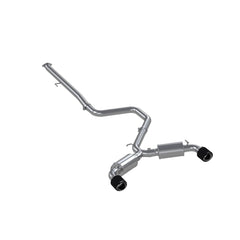 MBRP Exhaust 3" Cat Back, Dual Exit, 304 with Carbon Fiber Tips - Black Patch Performance - MBRPS47063CF