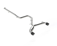 MBRP Exhaust 3in. Cat-Back; Dual Rear Exit; Active; T304 - Black Patch Performance - MBRPS47073CF