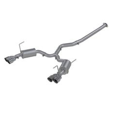 MBRP Exhaust 3" Cat Back, Dual Split Rear, T304 Street Version - Black Patch Performance - MBRPS4800304