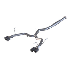 MBRP Exhaust 3" Cat Back, Dual Split Rear,with Carbon Fiber Tips T304 Race Version - Black Patch Performance - MBRPS48023CF
