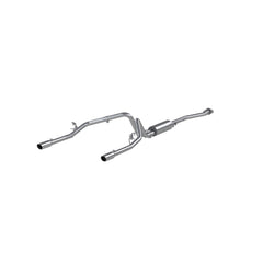 MBRP Exhaust 2 1/2in. Cat Back; Dual Split Rear; AL - Black Patch Performance - MBRPS5016AL
