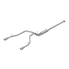MBRP Exhaust 3in. Cat Back; 2.5in. Dual Split Rear; T409 - Black Patch Performance - MBRPS5152409