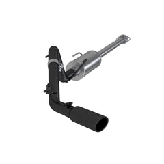 MBRP Exhaust 2 1/2in. Cat Back; Single Exit; Black Coated - Black Patch Performance - MBRPS5326BLK