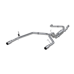 MBRP Exhaust 2 1/2in. Cat Back; Dual Split Rear; T409 - Black Patch Performance - MBRPS5402409