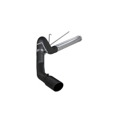 MBRP Exhaust 4in. Filter Back; Single Side; Black Coated - Black Patch Performance - MBRPS6130BLK
