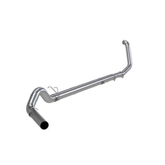 MBRP Exhaust 5in. Turbo Back; Single Side Exit; No Muffler; AL - Black Patch Performance - MBRPS62220PLM