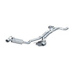MBRP Exhaust 2 1/2in. Dual Cat Back; Round Tips; T409 - Black Patch Performance - MBRPS7020409