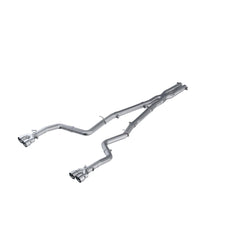 MBRP Exhaust 3in. Cat Back; Dual Rear; Quad Tips - Black Patch Performance - MBRPS7116AL