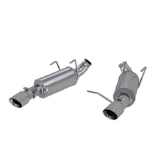 MBRP Exhaust 3" Dual Muffler Axle Back; Split Rear; AL - Black Patch Performance - MBRPS7227AL
