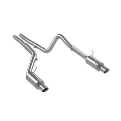 MBRP Exhaust 3in. Cat Back; Dual Split Rear; Street Version; T409 - Black Patch Performance - MBRPS7269409