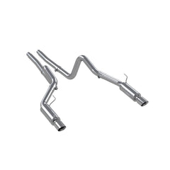 MBRP Exhaust 3in. Cat Back; Dual Split Rear; Race Version; AL - Black Patch Performance - MBRPS7270AL