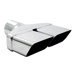 MBRP Exhaust T5118 8In x 2 1/2in ID; Rectangle; 2 1/2in Inlet; 8 1/4in Length; T304. - Black Patch Performance - MBRPT5118
