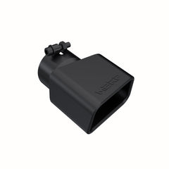 MBRP Exhaust T5120BLK Tip; 4 in. x 3in.; Rectangle; Angled Cut; BLK - Black Patch Performance - MBRPT5120BLK