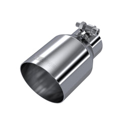 MBRP Exhaust T5176 Universal 2.5" Inlet; Single Wall Exhaust Tip. - Black Patch Performance - MBRPT5176