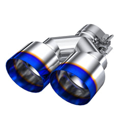 MBRP Exhaust T5177BE 2.5" Inlet Exhaust Tip. T304 Stainless Steel, Burnt End. - Black Patch Performance - MBRPT5177BE