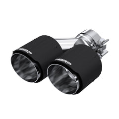 MBRP Exhaust T5177CF 2.5" Inlet; 4.0" OD Dual Out; Carbon Fiber Exhaust Tip. - Black Patch Performance - MBRPT5177CF