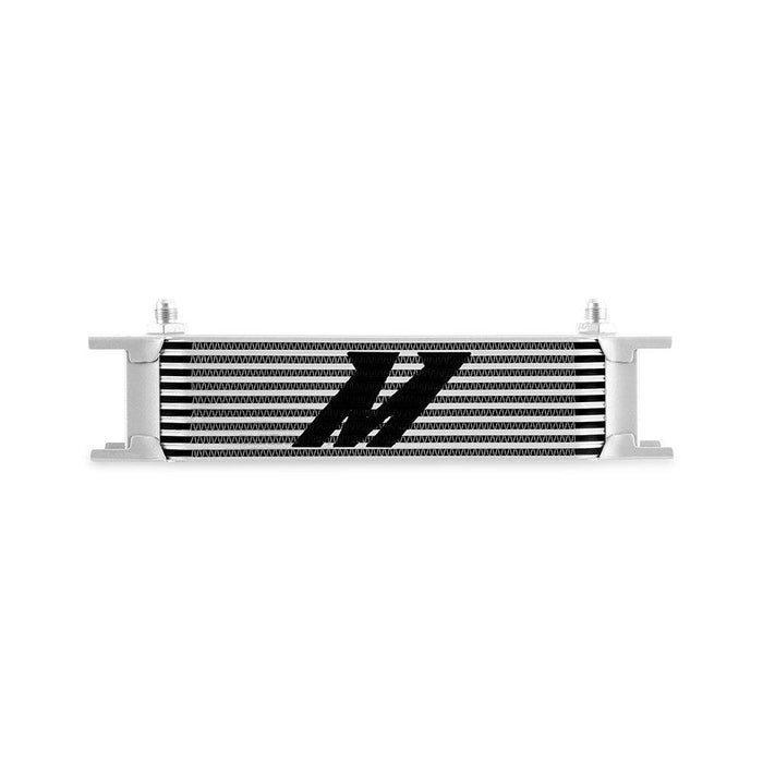 Mishimoto MMOC-10-6SL Universal 10-Row Oil Cooler, -6AN, Silver - Belts and Cooling from Black Patch Performance