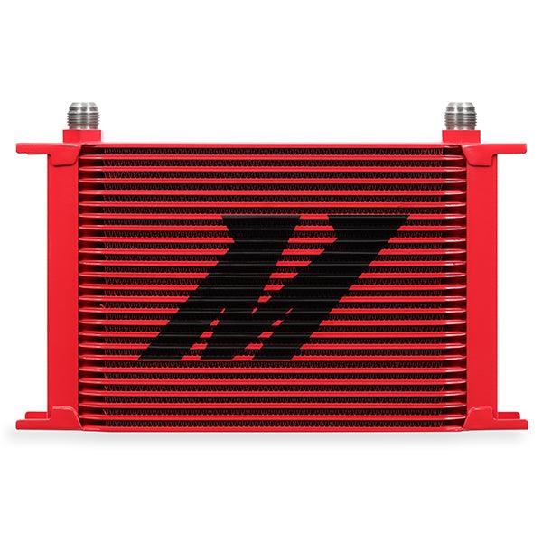 Mishimoto MMOC-25RD Universal 25-Row Oil Cooler, Red - Belts and Cooling from Black Patch Performance