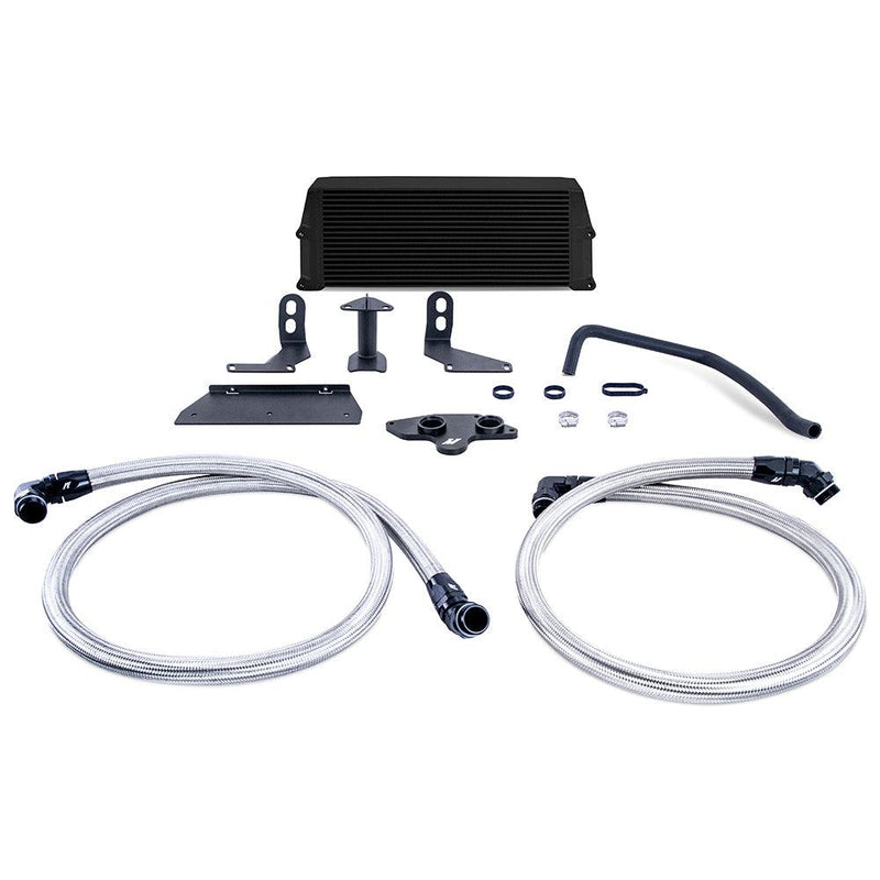 Mishimoto MMOC-F2D-11KBK Performance Oil Cooler, fits Ford 6.7L Powerstroke 2011-2019, Black - Belts and Cooling from Black Patch Performance