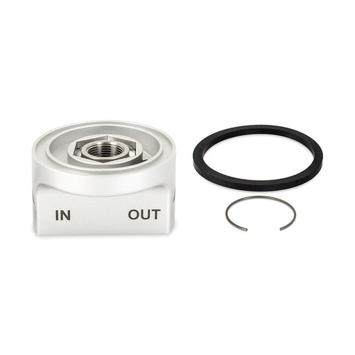 Mishimoto MMOC-FTO-34IN Mishimoto Remote Oil Filter Take-Off Plate, 3/4-16 - Belts and Cooling from Black Patch Performance