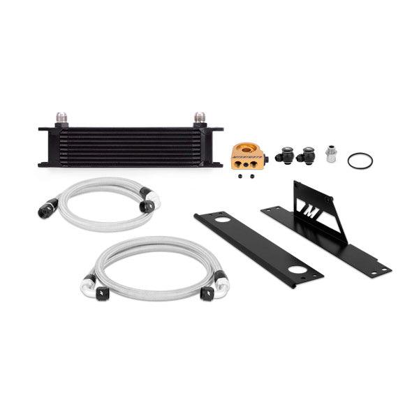 Mishimoto MMOC-WRX-01TBK Subaru WRX and STI Thermostatic Oil Cooler Kit, Black, 2001-2005 - Belts and Cooling from Black Patch Performance