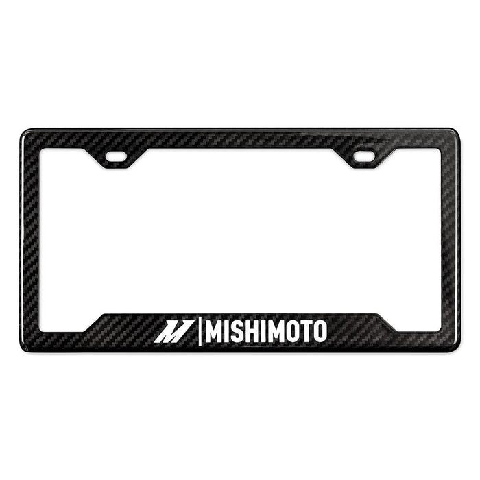 Mishimoto MMPROMO-FRAME-CF-G Carbon Fiber License Plate Frame, Gloss Carbon Fiber - Body from Black Patch Performance