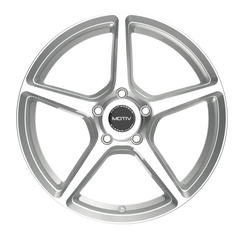433MS-6751240 16X7.5 5X120 (+40) MTV 433MS Blade (HB 74.1) - Black Patch Performance - MOTI433MS6751240