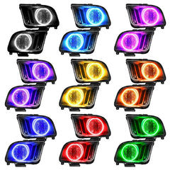2301 - 335 - Headlight Halo Ring Emitter Set - Black Patch Performance - ORAC2301335