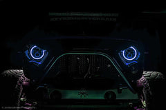 5769-333 - ORACLE 7in. High Powered LED Headlights - Black Bezel - Black Patch Performance - ORAC5769333