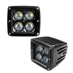 5812-001 - Black Series - ORACLE 7D 3in. 20W LED Square Spot/Flood Light - Black Patch Performance - ORAC5812001