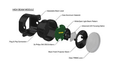 ORL Vector Grille Lights - Black Patch Performance - ORAC5817PRO