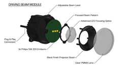 ORL Vector Grille Lights - Black Patch Performance - ORAC5817PRO