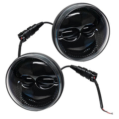 5865-504 - High Performance LED Fog Lights, 6000K - Black Patch Performance - ORAC5865504