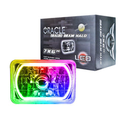 UNIVERSAL ORACLE PREINSTALLED 7X6IN SEALED BEAMCOLORSHIFT DRIVER OR PASSENGER - Black Patch Performance - ORAC6908333